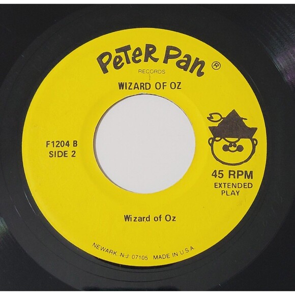 Peter Pan Players Wizard Of Oz EP 45 RPM VG+ Children's 60s - Picture 2 of 2